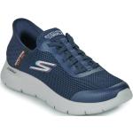 Reduzierte Marineblaue Skechers Go Walk Low Sneaker aus Textil für Herren Größe 44 mit Absatzhöhe 5cm bis 7cm 