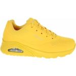 Gelbe Skechers Uno Low Sneaker für Damen Größe 39 
