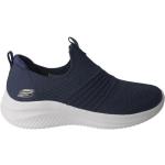 Blaue Skechers Vegane Slip-on Sneaker ohne Verschluss leicht für Damen Größe 36 mit Absatzhöhe 3cm bis 5cm 