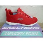 Rote Skechers Slip-on Sneaker aus Textil für Damen Größe 35 