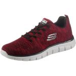 Rote Skechers Low Sneaker in Normalweite aus Textil für Herren 