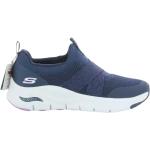 Blaue Skechers Slip-on Sneaker ohne Verschluss für Damen Größe 36 