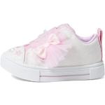 Skechers Twinkle Toes Sneaker, White Synthetic/Pink Trim, 43 EU