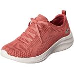 Pinke Skechers Ultra Flex Low Sneaker mit Schnürsenkel in Normalweite atmungsaktiv für Damen Größe 36,5 