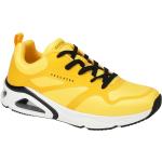 Gelbe Skechers Uno Runde Low Sneaker in Normalweite aus Textil mit herausnehmbarem Fußbett für Herren Größe 45 