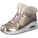 Reduzierte Goldene Skechers Uno High Top Sneaker & Sneaker Boots mit Reißverschluss für Kinder Größe 34 