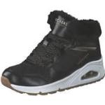 Reduzierte Schwarze Skechers Uno High Top Sneaker & Sneaker Boots mit Reißverschluss für Kinder Größe 34 