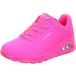 Pinke Skechers Uno Low Sneaker aus Textil für Damen Größe 38 
