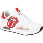 Skechers Rolling Stones: UNO - Rolling Stones Single (183102) white/red