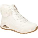 Cremefarbene Skechers Uno High Top Sneaker & Sneaker Boots mit Reißverschluss in Normalweite aus Textil Gefüttert für Damen Größe 41 für den für den Winter 