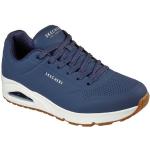 Marineblaue Skechers Uno Low Sneaker in Normalweite aus Textil für Herren 