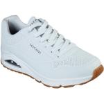 Weiße Skechers Uno Low Sneaker in Normalweite aus Textil für Herren Größe 46 