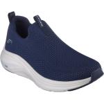 Reduzierte Marineblaue Skechers Runde Low Sneaker ohne Verschluss in Normalweite aus Textil leicht für Damen 