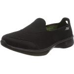 Schwarze Skechers Go Walk 4 Slip-on Sneaker ohne Verschluss aus Textil leicht für Damen Größe 43 mit Absatzhöhe 3cm bis 5cm 