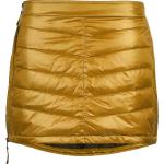 Reduzierte Goldene Sportliche Wasserdichte Daunenmäntel lang aus Polyester für Damen Größe S für den für den Winter 