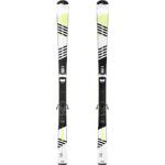 Ski Piste Kinder mit Bindung - Boost 500 weiss/gelb