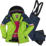 Skianzug Kinder Mädchen Größe 176 limetegrün + navy und pinkfabene Details - Gr. 176 176 grün