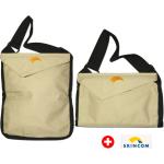 Sandfarbene Skincom Messenger Bags & Kuriertaschen mit Laptopfach 