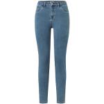 Hellblaue TCHIBO Skinny Jeans mit Reißverschluss aus Baumwolle für Damen Größe L 