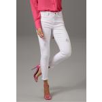 Weiße Casual Stretch-Jeans aus Denim für Damen 