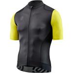 Skins Fahrrad-Shirt Cycle Elite Jersey (Front-Reißverschluss, schnelltrocknend) schwarz/gelb Herren