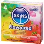 Skins Flavoured Condoms 4 pcs - Klar