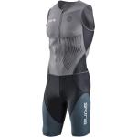 Skins Triathlon-Anzug Brand S/L Tri Suit (enganliegend) charcoalgrau/carbon Herren