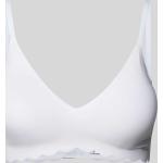 Weiße Skiny BHs aus Polyamid mit verstellbaren Trägern für Damen 