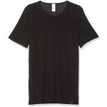 Schwarze Kurzärmelige Skiny Kurzarm-Unterhemden für Herren Größe M 2-teilig 