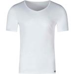 Weiße Kurzärmelige Skiny V-Ausschnitt Kurzarm-Unterhemden für Herren Größe L 