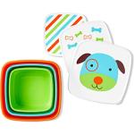 Skip Hop Kleinkind-Snackbehälter-Set, Zoo-Snackbox-Set, Hund, 3er-Pack