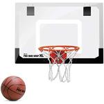 SKLZ Unisex Glow in The Dark Mini Basketball Hoop, White/Black, Standard (18" x 12")