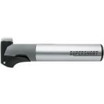 SKS GERMANY SUPERSHORT Minipumpe für Fahrräder (Fahrradpumpe mit Teleskopfunktion, abnehmbarem Aluminiumrohr und ergonomischem T-Griff, passend für alle Ventilarten, inkl. Pumpenhalter), silber