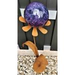 Violette 15 cm Gartenfiguren & Gartenskulpturen Polierte aus Edelstahl 