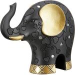 Schwarze 23 cm Gilde Elefanten Figuren aus Kunststoff 