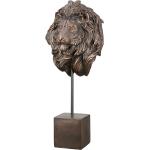 Braune Antike 16 cm Gilde Skulpturen & Dekofiguren mit Löwen-Motiv aus Kunststoff 