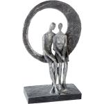 Silberne 32 cm Gilde Skulpturen & Dekofiguren aus Kunststoff 