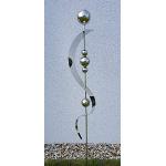 Silberne 150 cm Gartenstecker & Beetstecker Polierte aus Edelstahl 