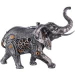 Silberne 14 cm Gilde Elefanten Figuren aus Kunststoff 