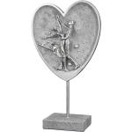 Silberne 17 cm Gilde Paar im Herz Skulpturen & Dekofiguren aus Kunststoff 
