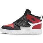 Schwarze Nike Jordan 1 Herrensportschuhe mit Klettverschluss aus Kunstleder Größe 29,5 