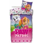 Mädchenbettwäsche Paw Patrol Bettwäsche 135x200 80x80 Kissen-Bezug Baumwolle Mädchen Bettwäsche Paw Patrol Skye Everest