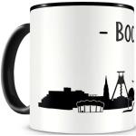 skyline4u Tasse mit Bochum Skyline für Kaffee oder Tee H:95mm/D:82mm schwarz