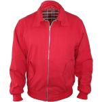Rote Harrington-Jacken mit Reißverschluss für Damen Größe XL 