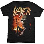 Reduzierte Schwarze Slayer T-Shirts für Herren Größe L 