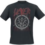 Schwarze Slayer Rundhals-Ausschnitt T-Shirts für Herren Größe 4 XL für Festivals 