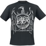 Schwarze Halblangärmelige Slayer Rundhals-Ausschnitt T-Shirts für Herren Größe XXL für Festivals 