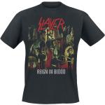 Schwarze Slayer Rundhals-Ausschnitt T-Shirts für Herren Größe XXL für Festivals 
