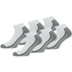 Slazenger 6 Paar Socken Bequeme Herrensneaker, Frottiereinlegesohle, ausgezeichnete Qualität gekämmter Baumwolle (Weiß, 43-46)