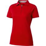 Rote Kurzärmelige Slazenger Kurzarm-Poloshirts mit Knopf aus Popeline für Damen Größe L 